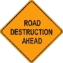 under destruction