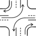 cross lefts with overlaps