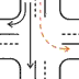 Permissive turn on circular green
