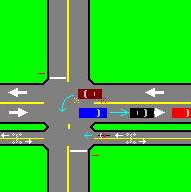 Dangerous sidepath